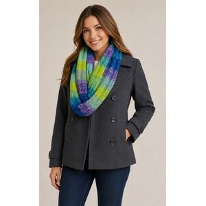 Bula Infinity Scarf Womens‎ One Size Multicolor Knit Acrylic 53"